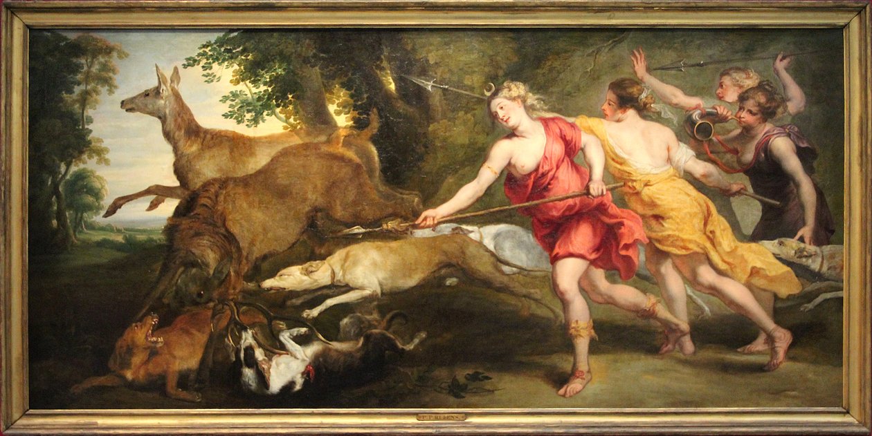 Diana Huntress og hennes nymfer av Peter Paul Rubens