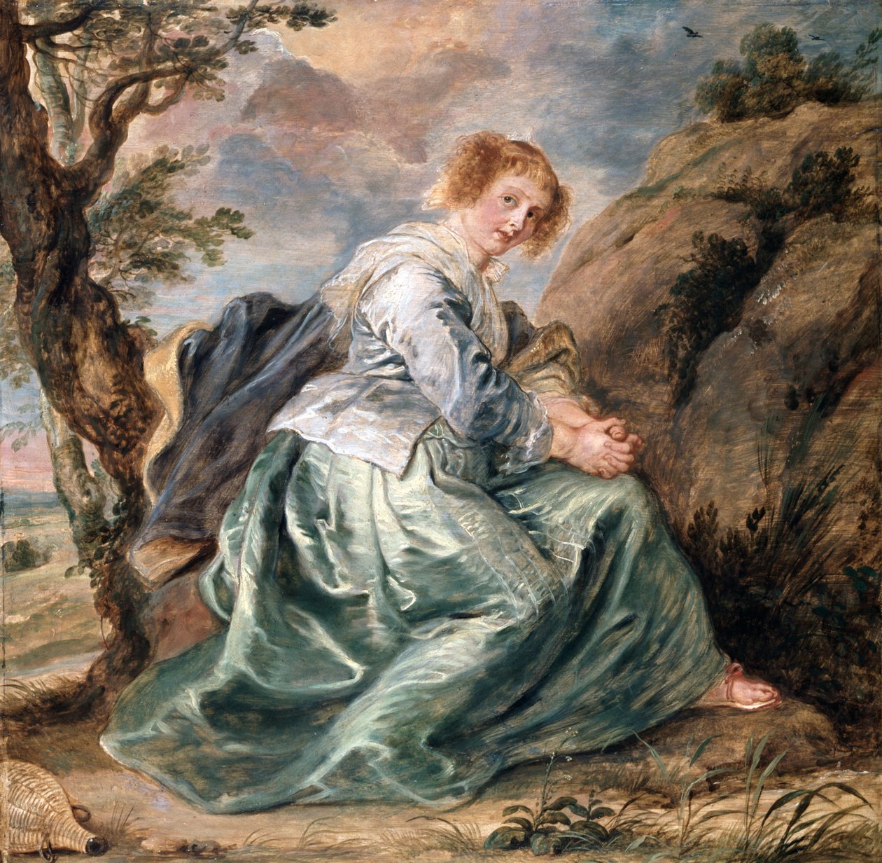 Hagar i ørkenen av Peter Paul Rubens
