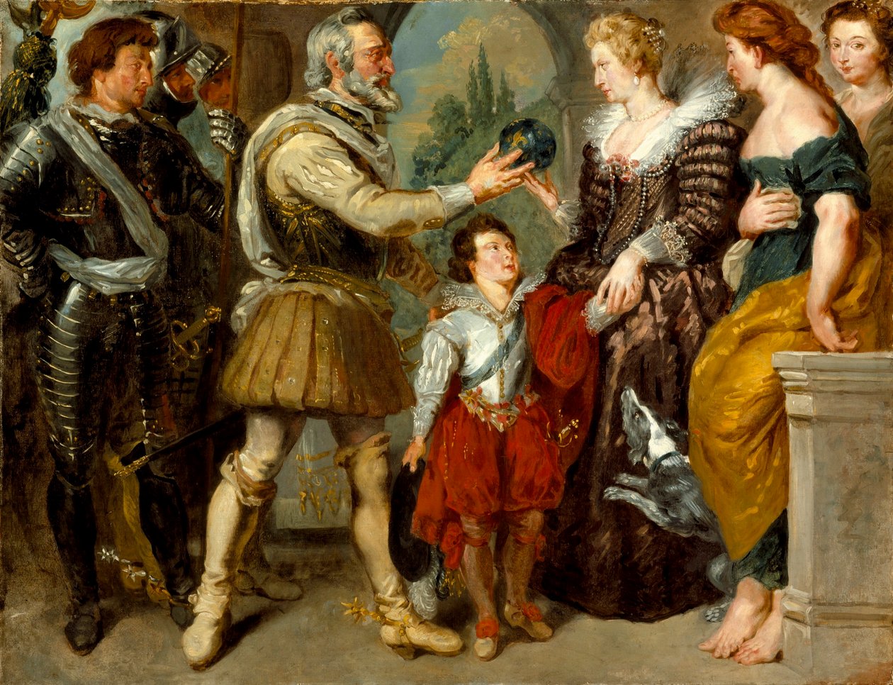 Henri IV overlater regenten til Marie de Medici av Peter Paul Rubens