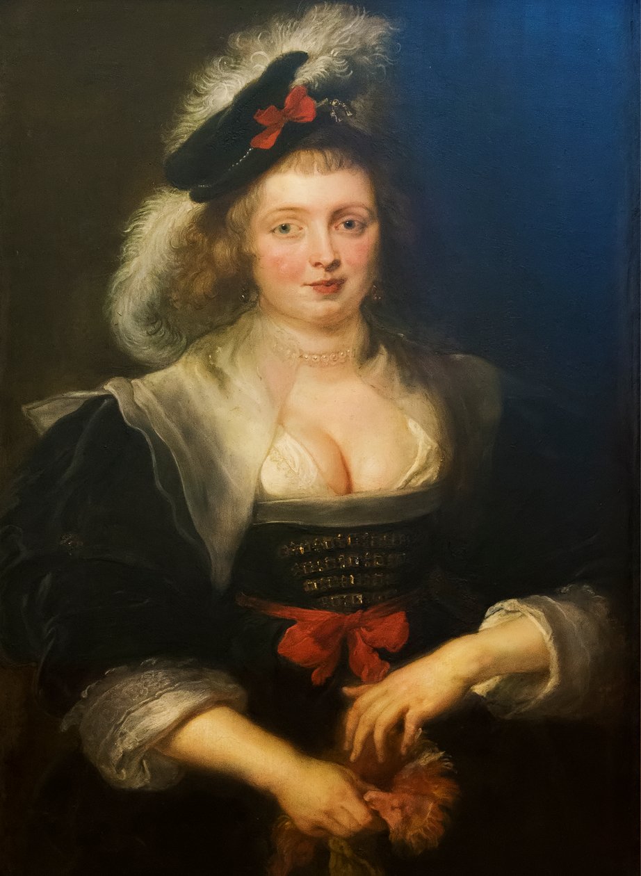 Hélène Fourment med hanske av Peter Paul Rubens