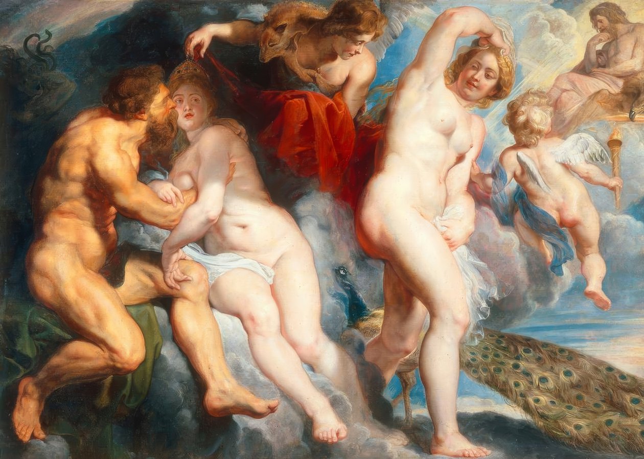 Ixion, lurt av Juno av Peter Paul Rubens