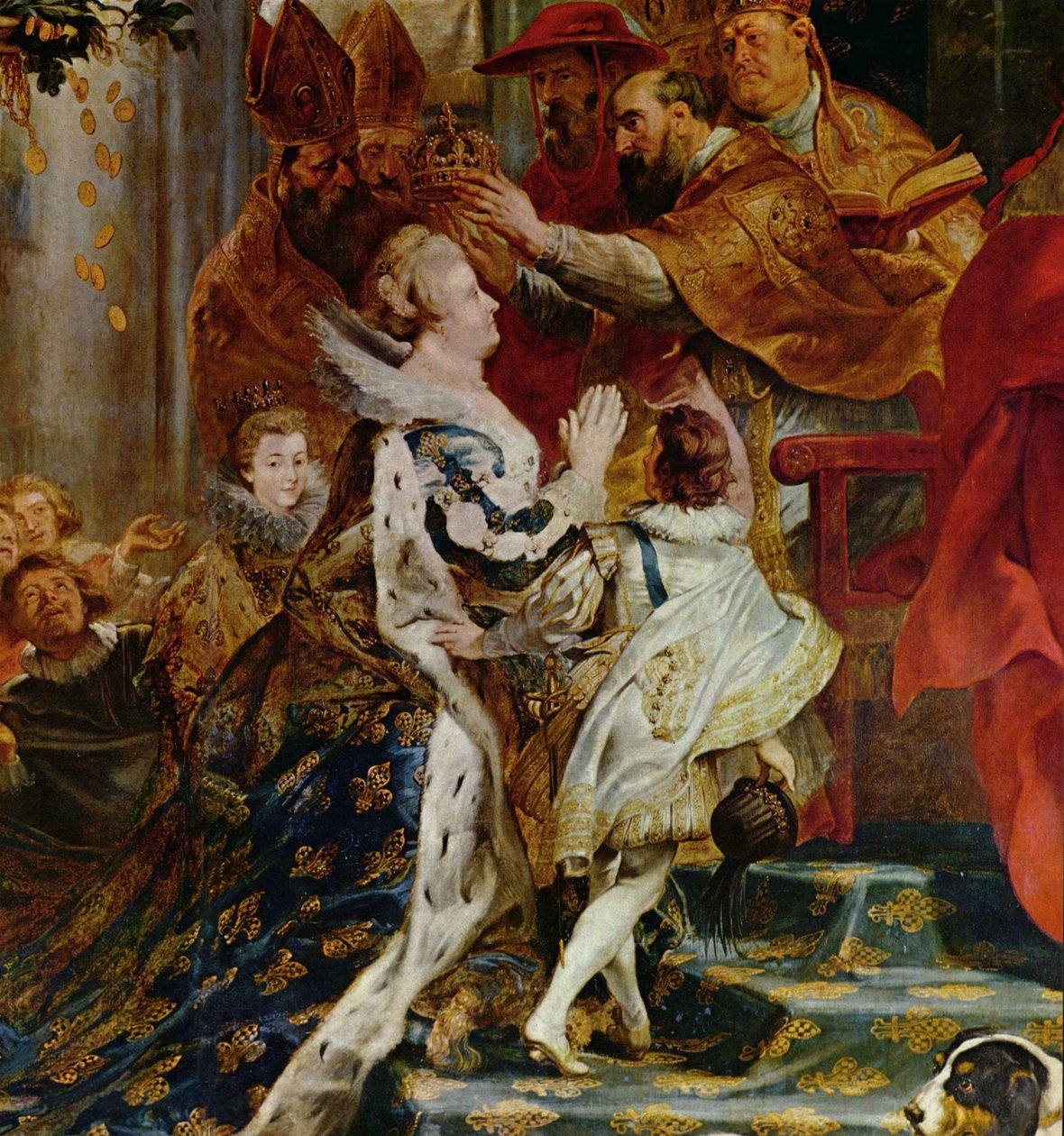 Kroning av Maria de Medicis i St. Denis i Paris av Peter Paul Rubens