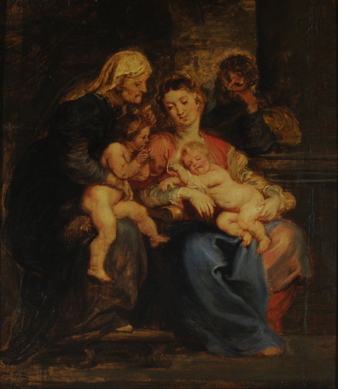 Den hellige familie med Saint Elizabeth og Saint John av Peter Paul Rubens
