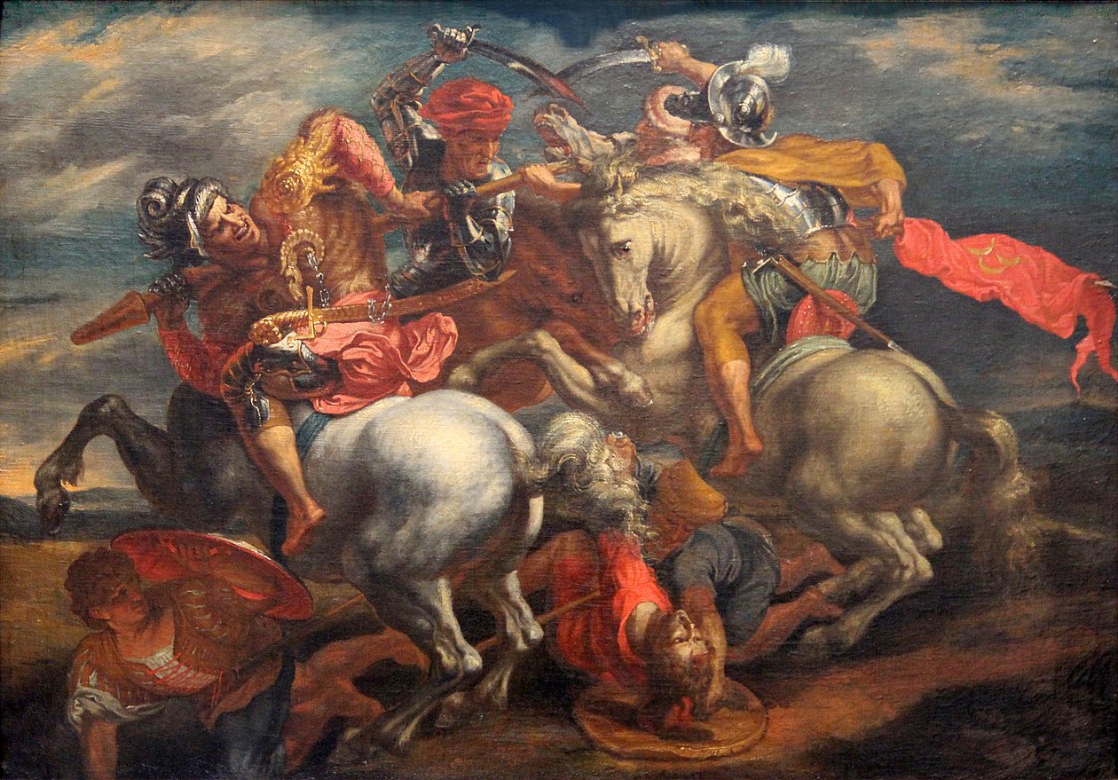 Slaget ved Anghiari (kampen for standarden) av Peter Paul Rubens