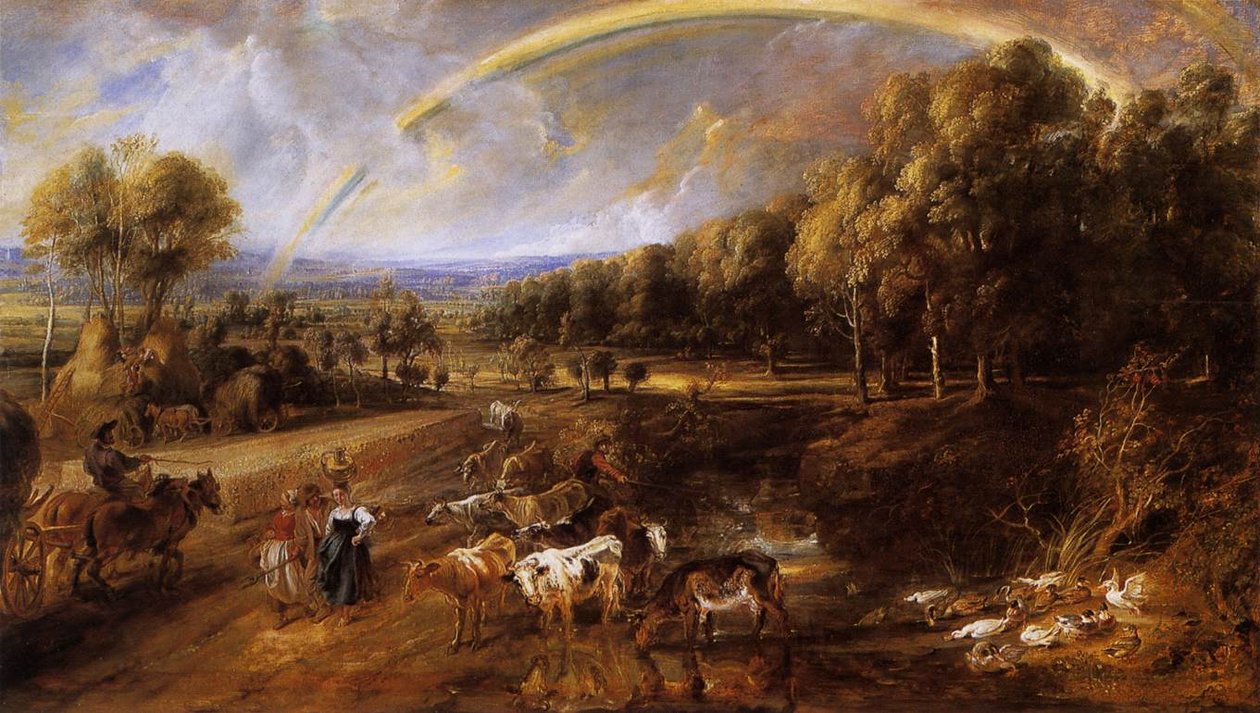 Landskap med en regnbue av Peter Paul Rubens