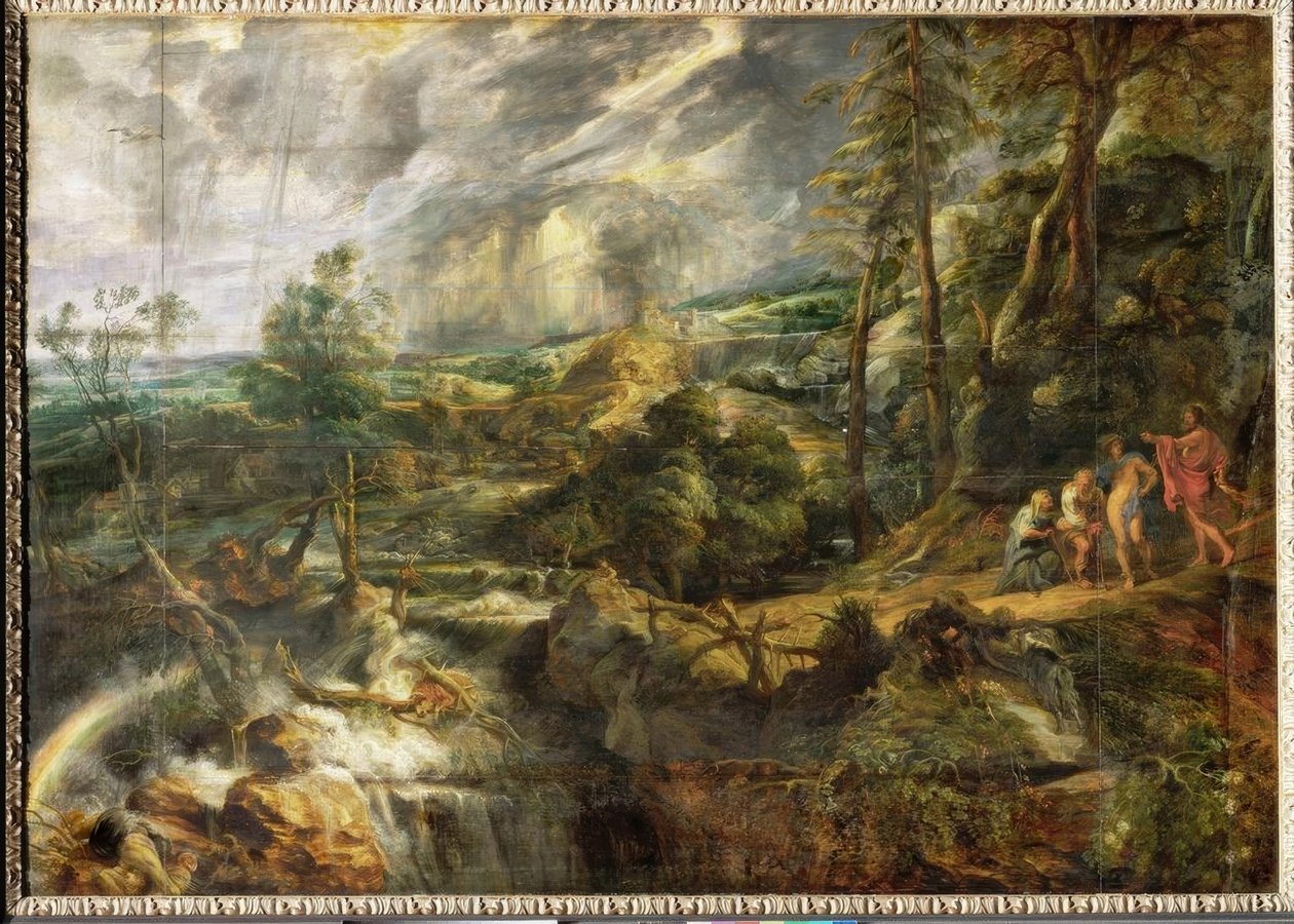 Landskap i tordenvær av Peter Paul Rubens