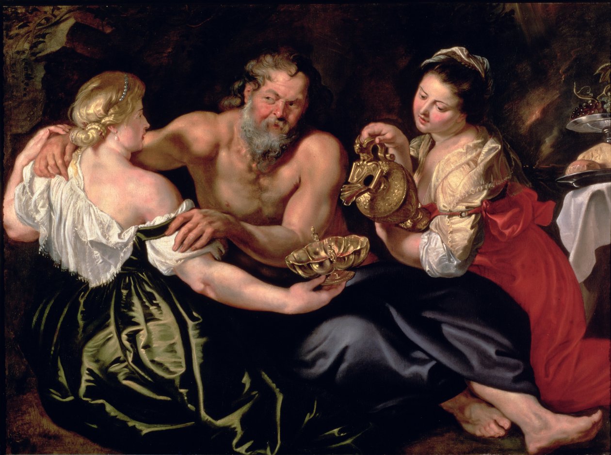 Lot og døtrene hans av Peter Paul Rubens