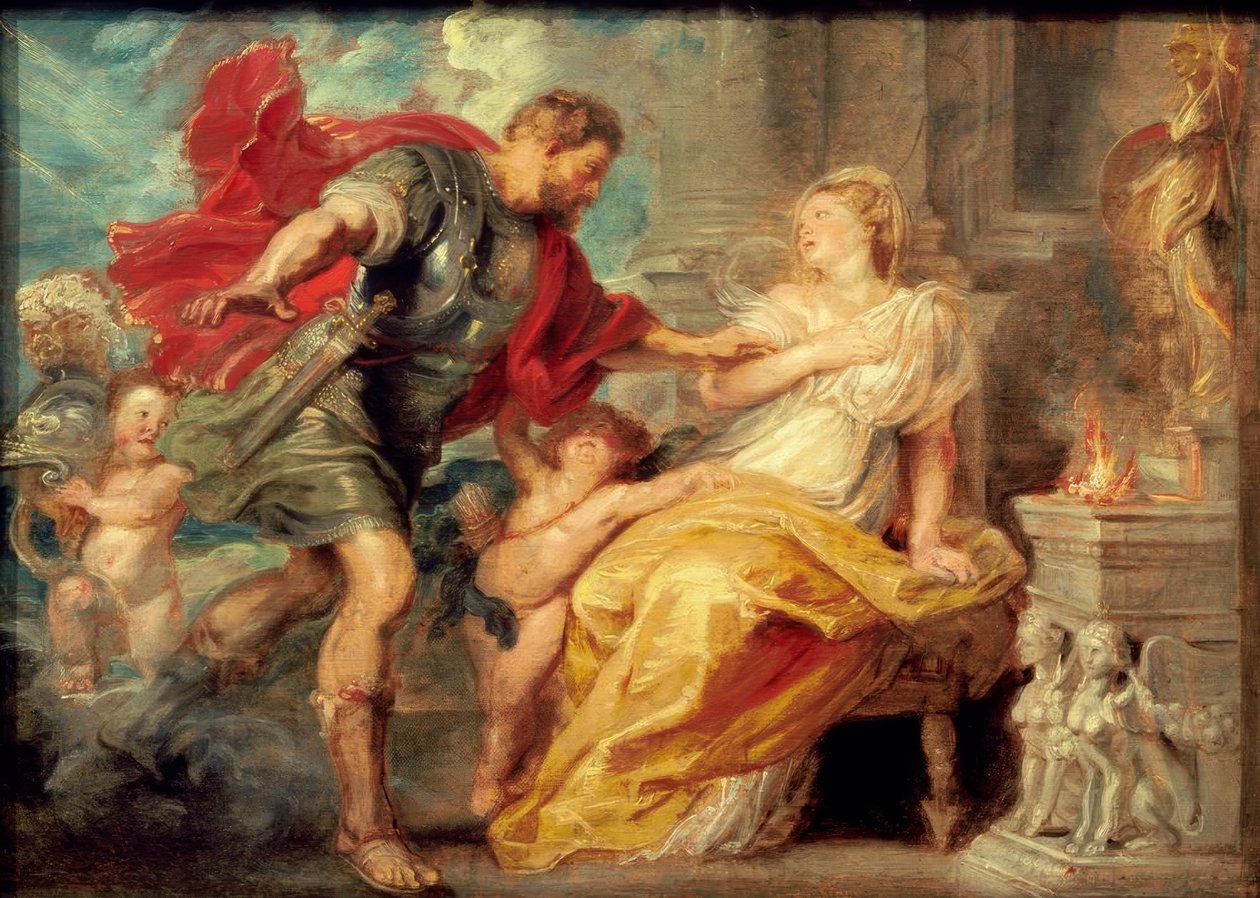 Mars og Rhea Silvia av Peter Paul Rubens