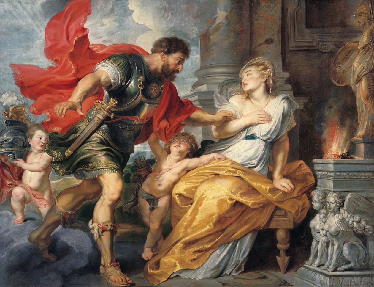 Mars og Rhea Silvia av Peter Paul Rubens