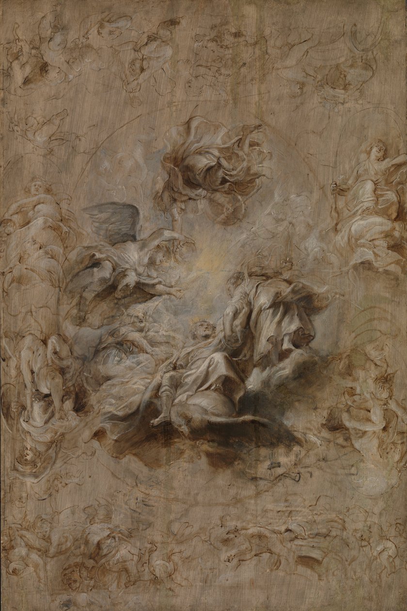 Flere skisser for taket til banketthuset av Peter Paul Rubens