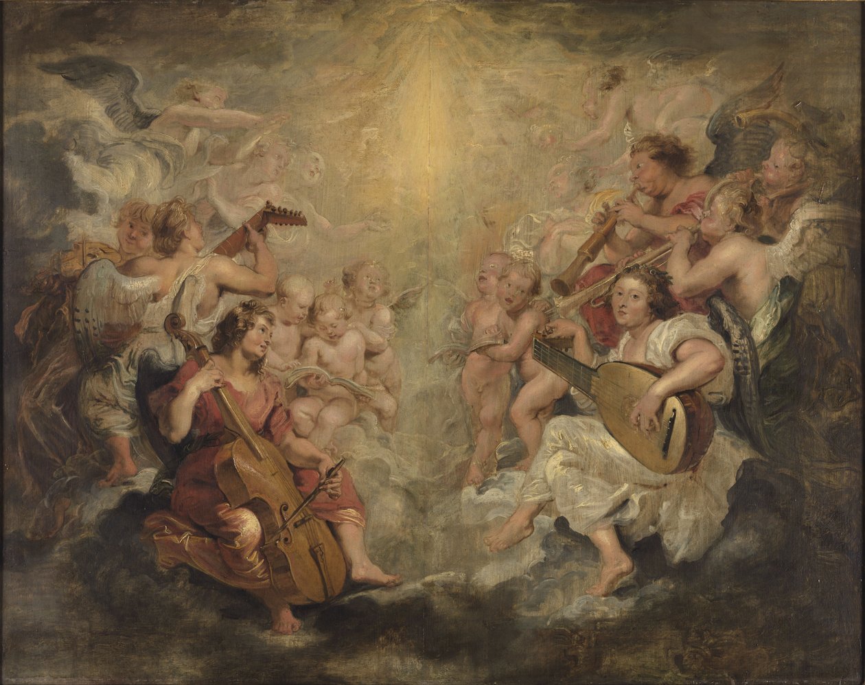 Musikerengler i himmelen av Peter Paul Rubens
