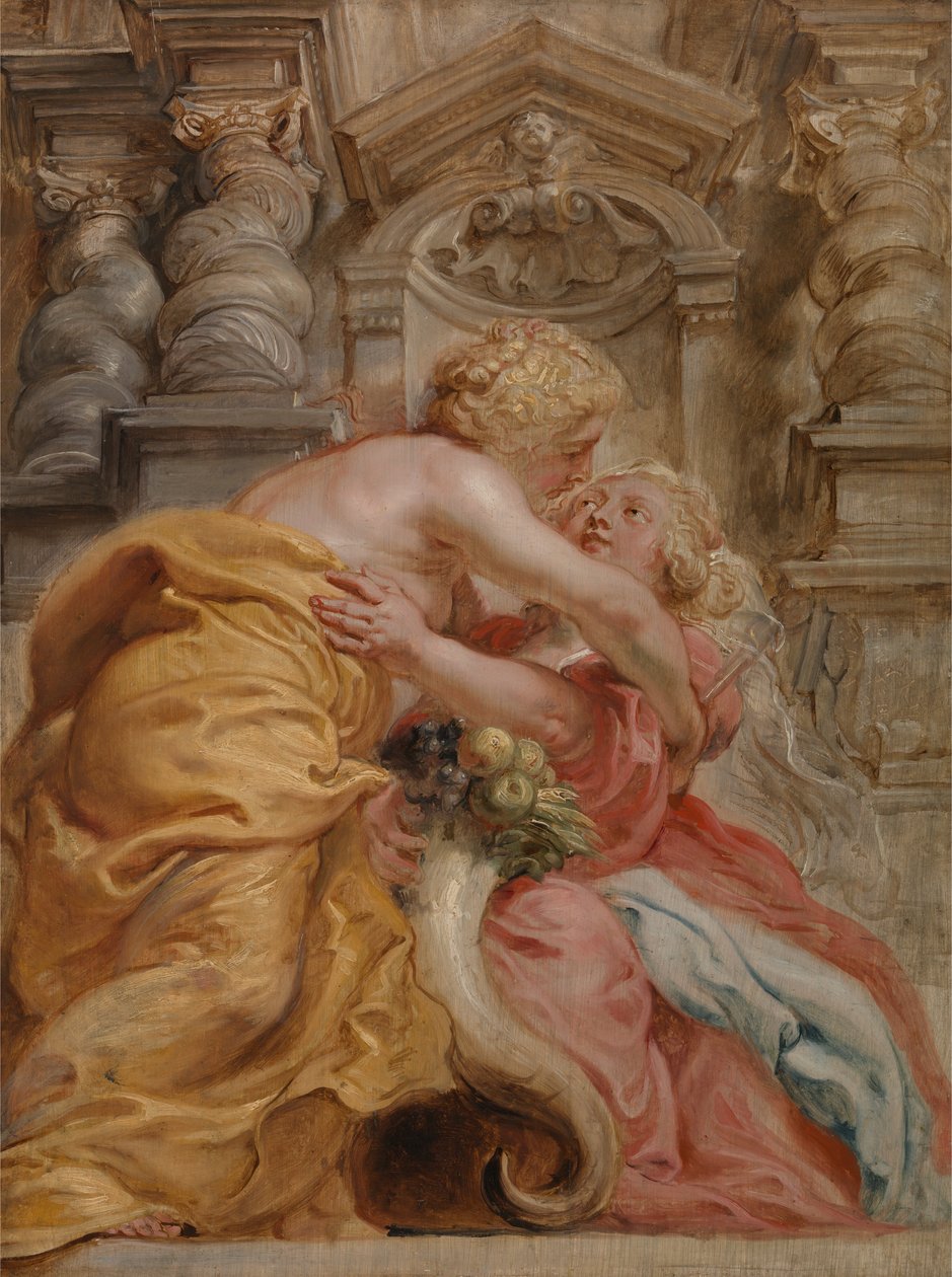 Peace Embracing Plenty av Peter Paul Rubens