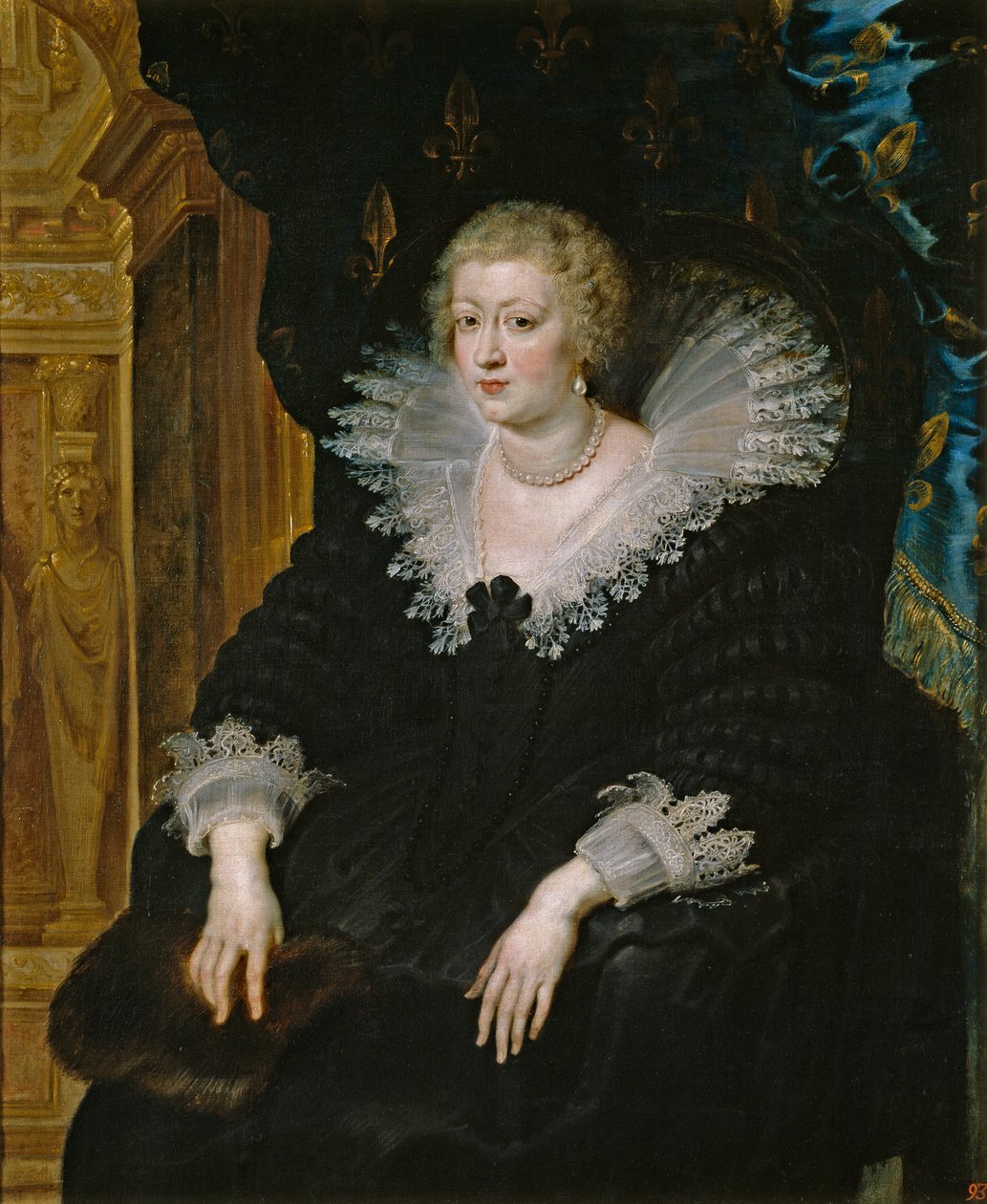 Portrett av Anne av Østerrike (1601-1666) av Peter Paul Rubens