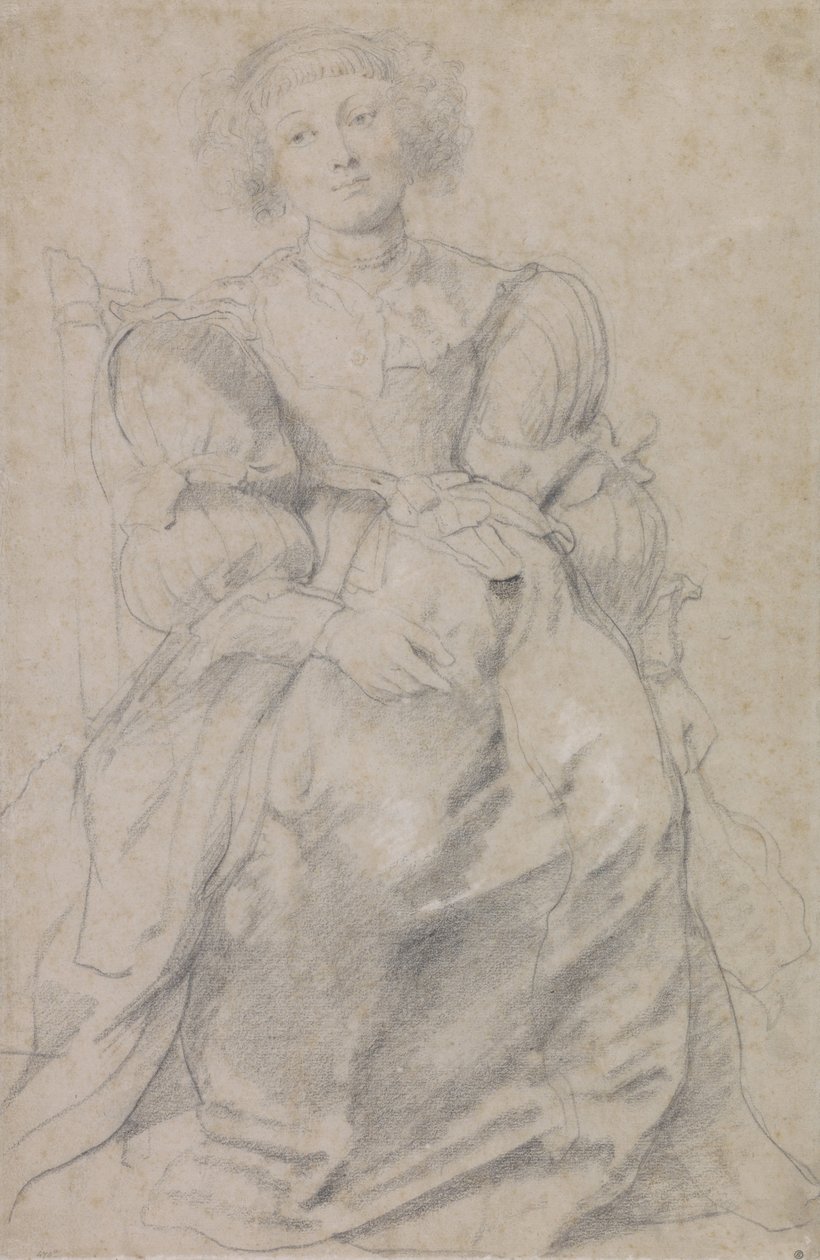 Portrett av Hélène Fourment av Peter Paul Rubens