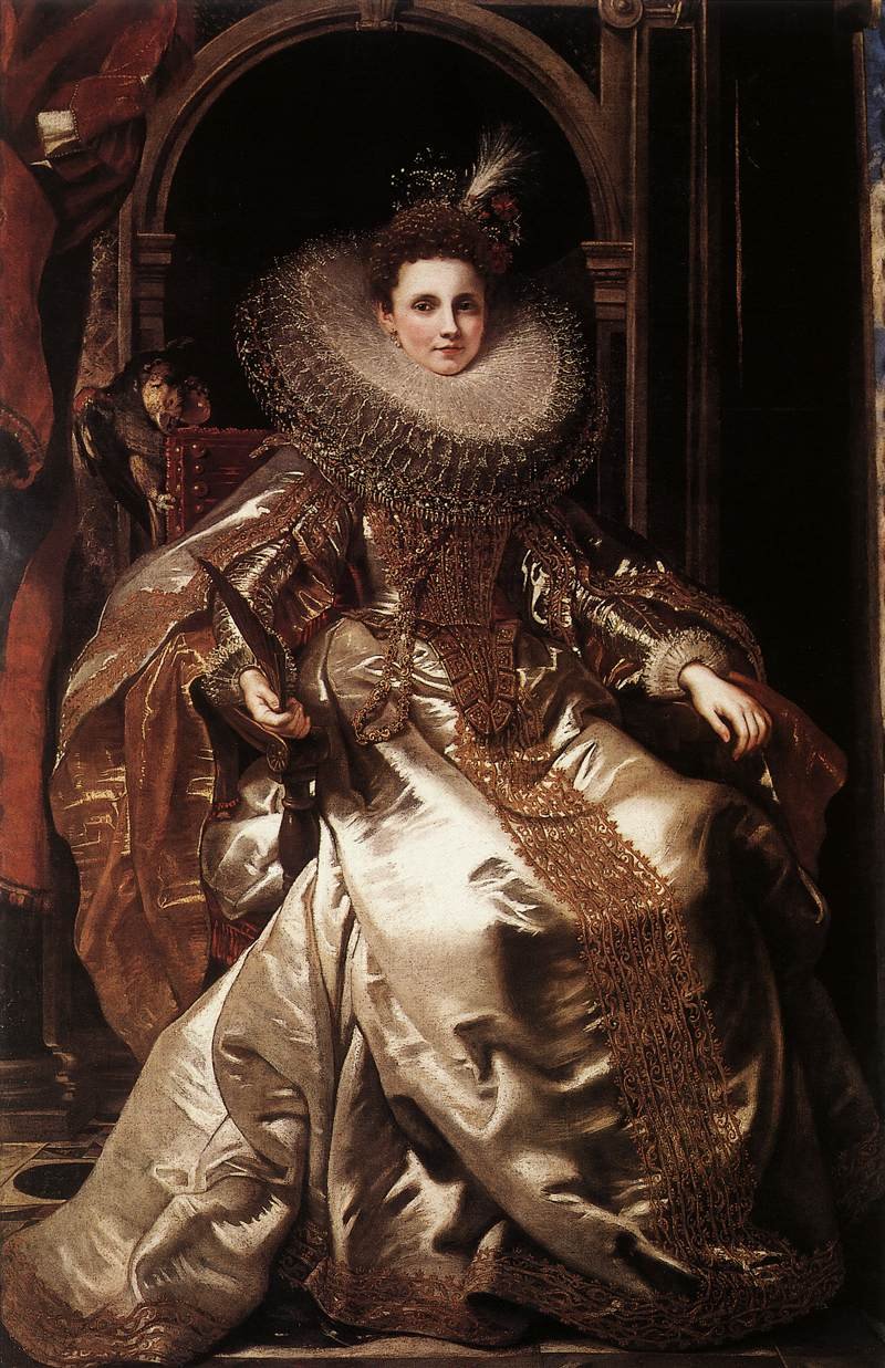 Portrett av Maria Serra Pallavicino av Peter Paul Rubens