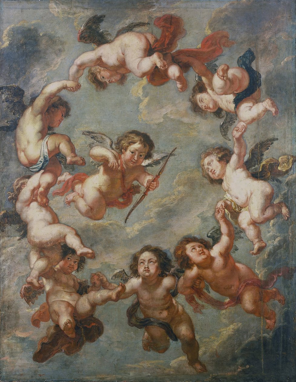 Putti- en takdekorasjon av Peter Paul Rubens