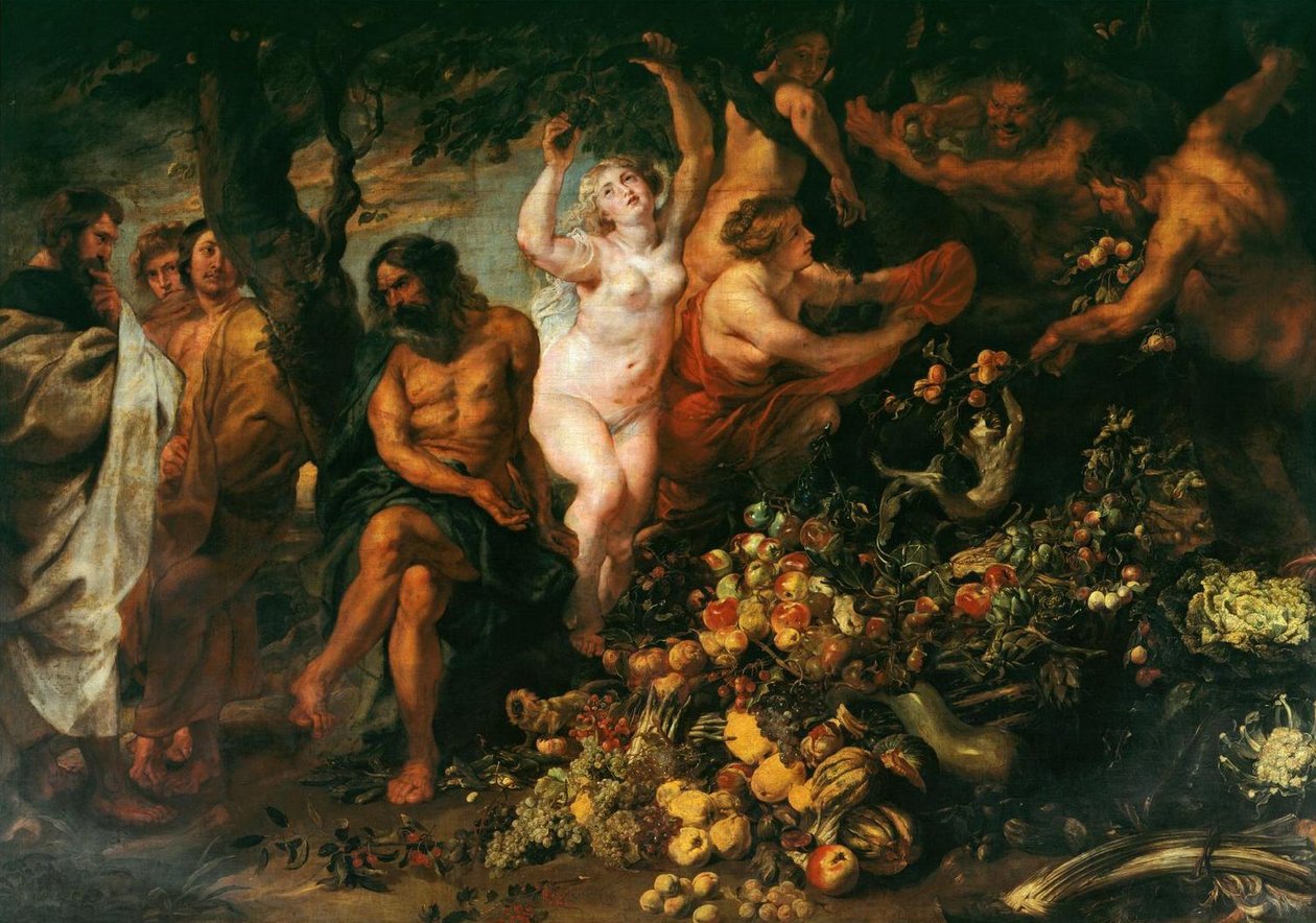 Pythagoras går inn for vegetarianisme av Peter Paul Rubens