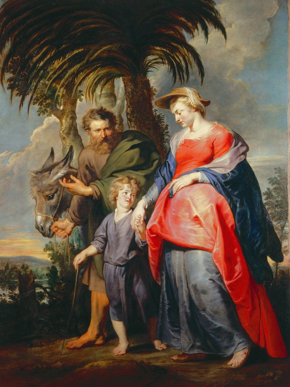 Retur av den hellige familie fra Egypt av Peter Paul Rubens