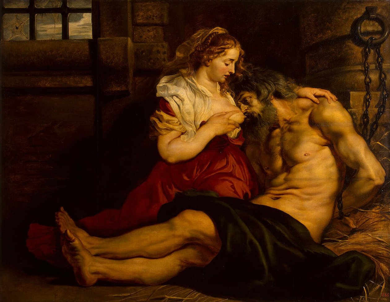 Romersk veldedighet av Peter Paul Rubens