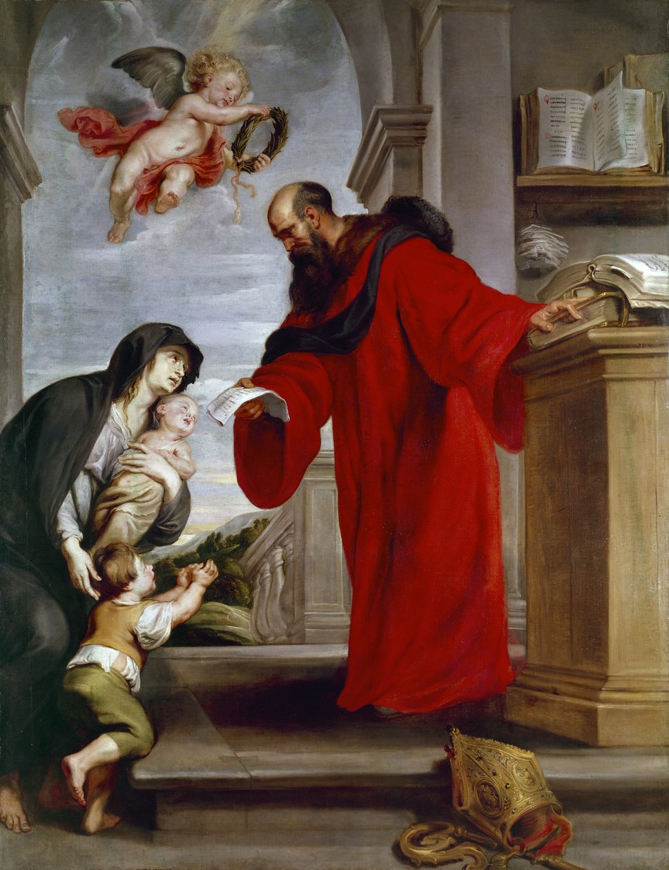 Saint Ives av Treguier, 1615 av Peter Paul Rubens