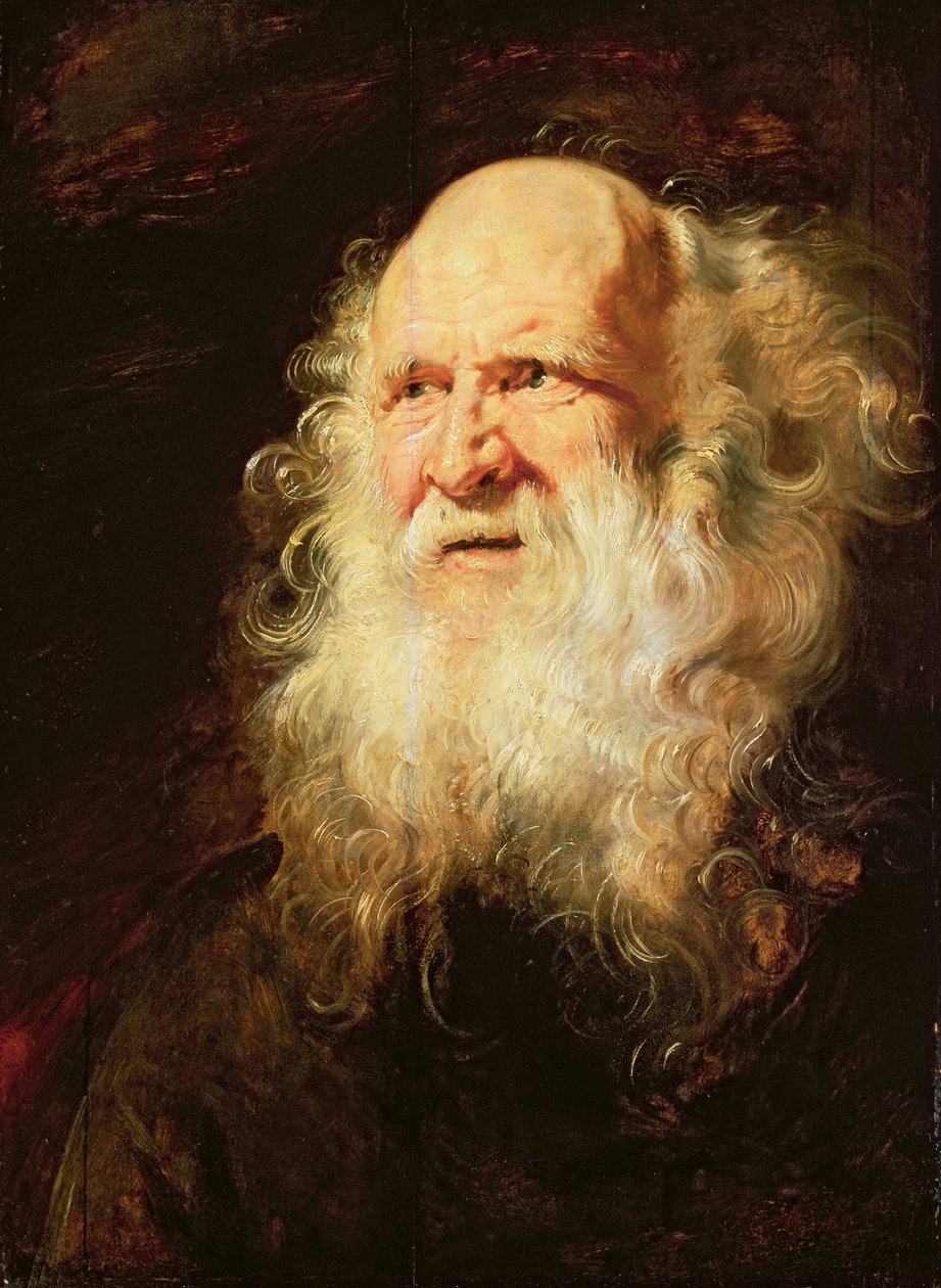 Studie av hodene til en gammel mann, ca. 1612 av Peter Paul Rubens