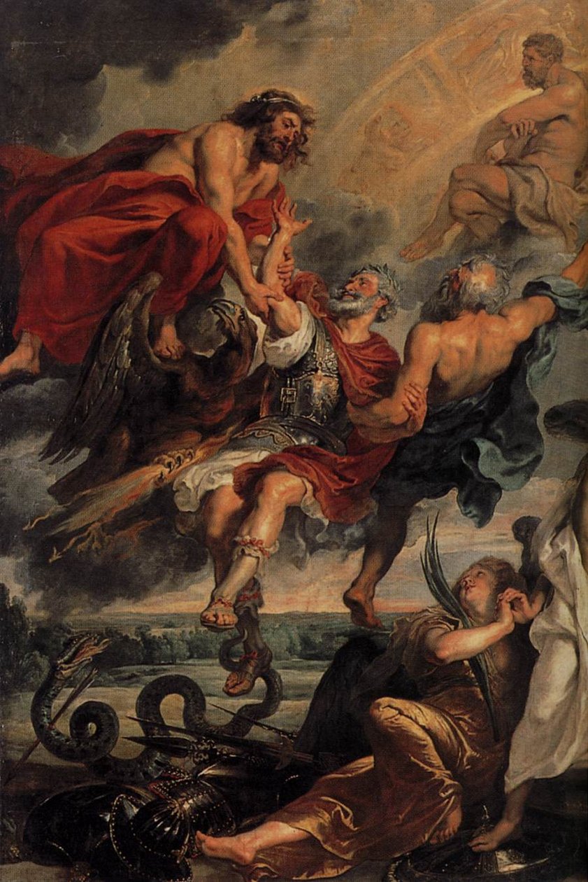 Apoteosen til Henry IV og proklamasjonen av regenten til Marie de Médicis 14. mai 1610 (detalj) av Peter Paul Rubens