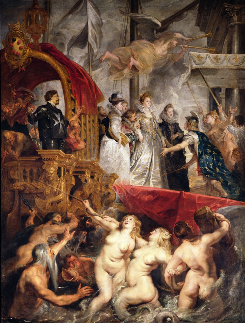 Marie de Medicis ankomst til Marseilles, 3. november 1600, 1621-25 av Peter Paul Rubens