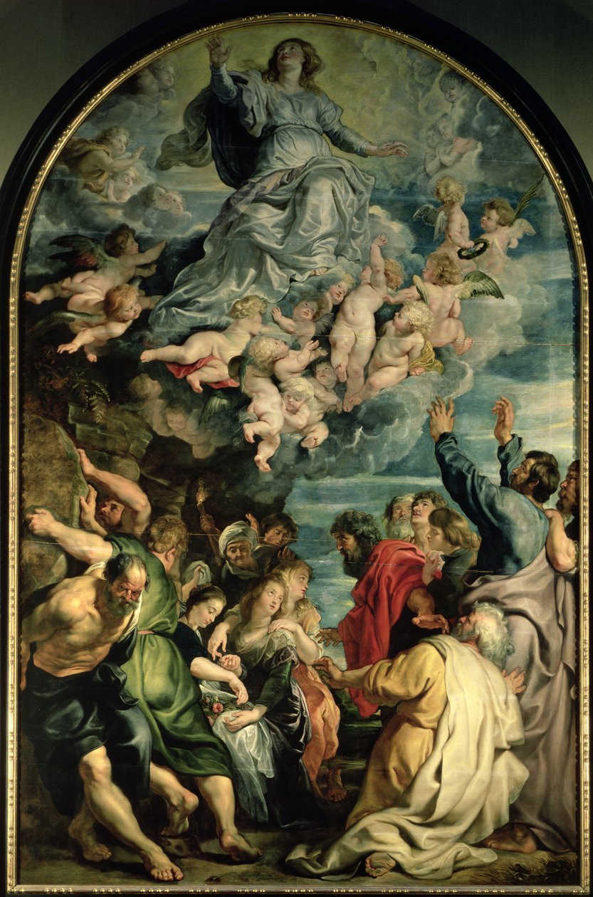 The Assumption of the Virgin Altarpiece, 161114 (panel) av Peter Paul Rubens
