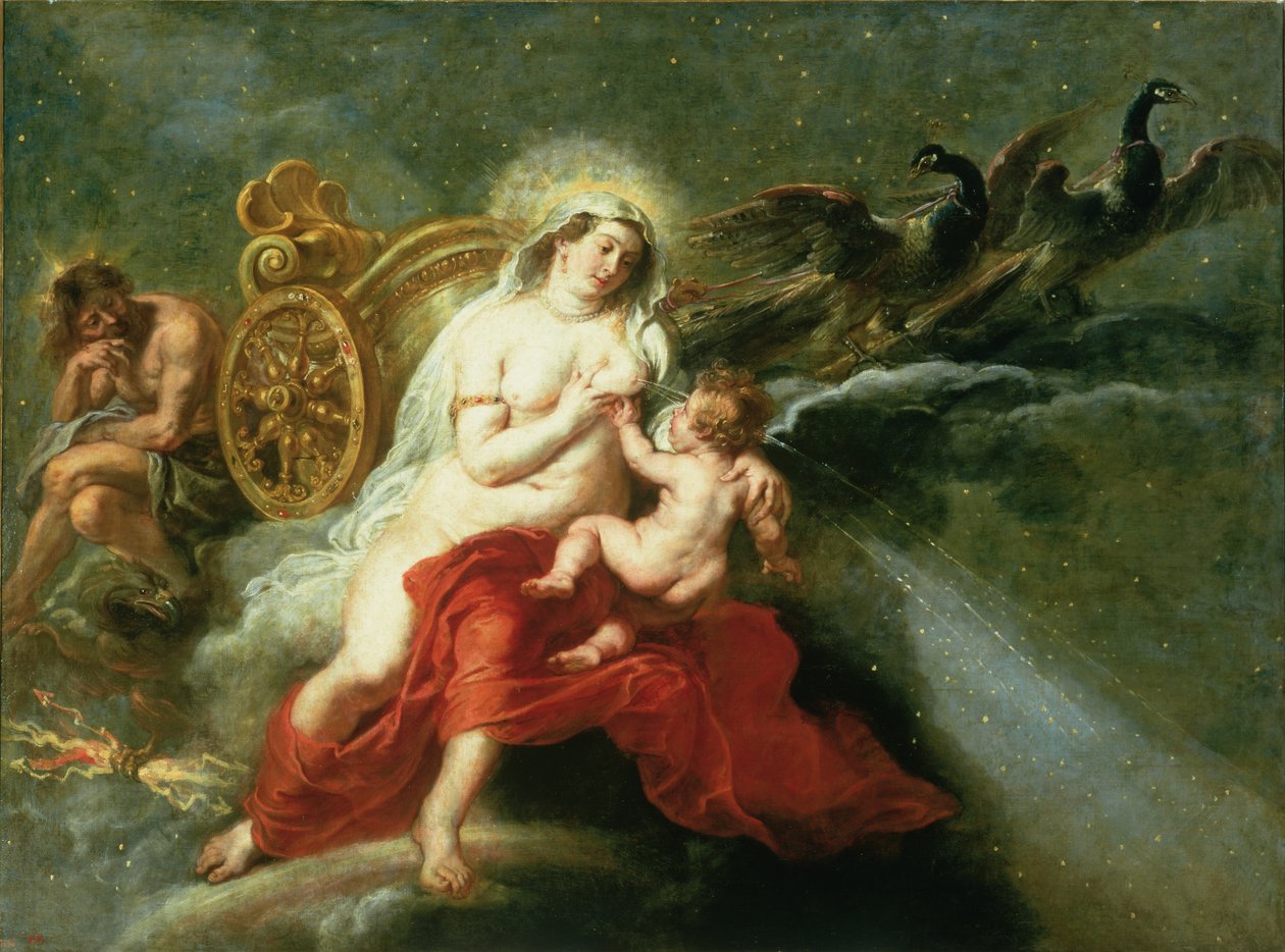 Melkeveiens fødsel, 1668 av Peter Paul Rubens
