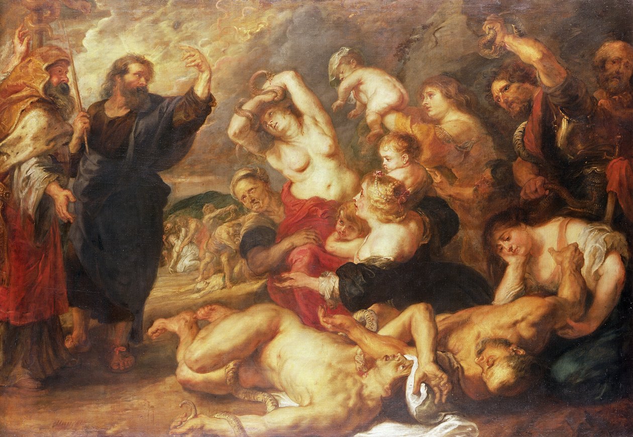 The Brazen Serpent, ca. 1635-40 av Peter Paul Rubens