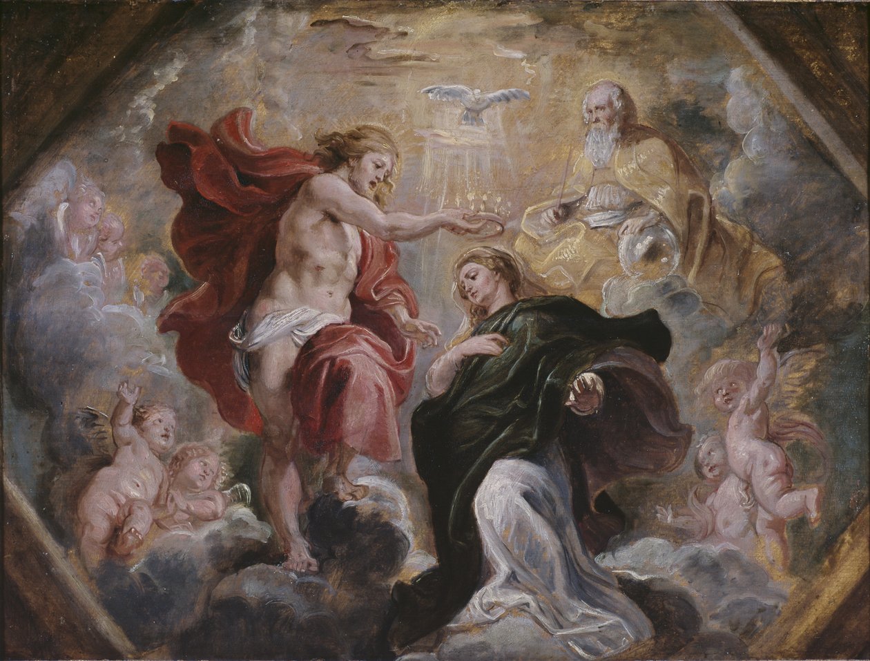 Jomfruens kroning, ca. 1613 av Peter Paul Rubens