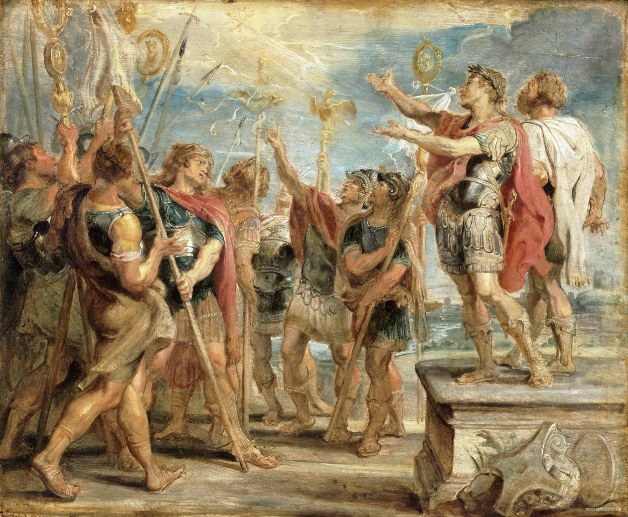 Kristi emblem for Konstantin av Peter Paul Rubens