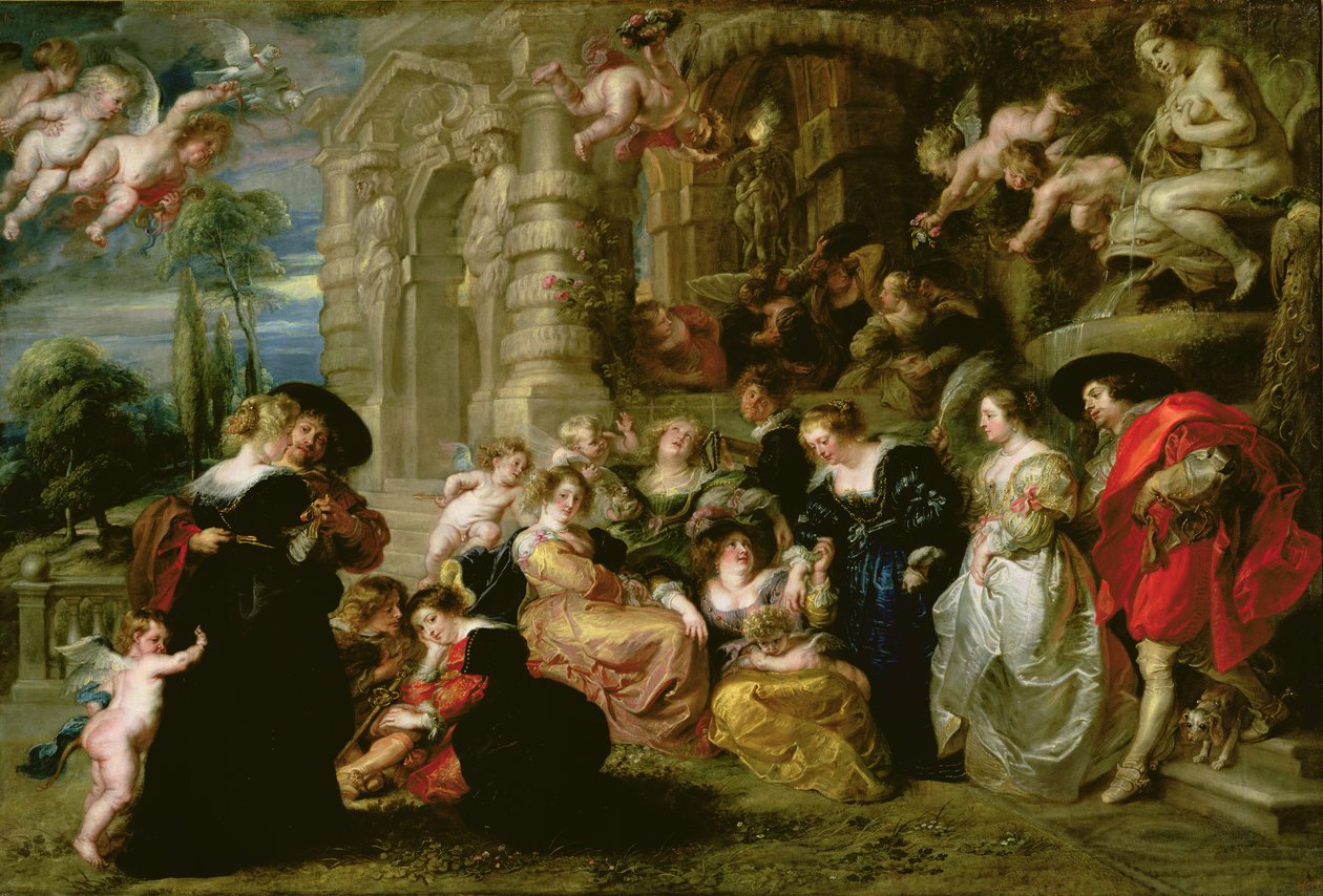 Kjærlighetens hage, ca.1630-32 av Peter Paul Rubens