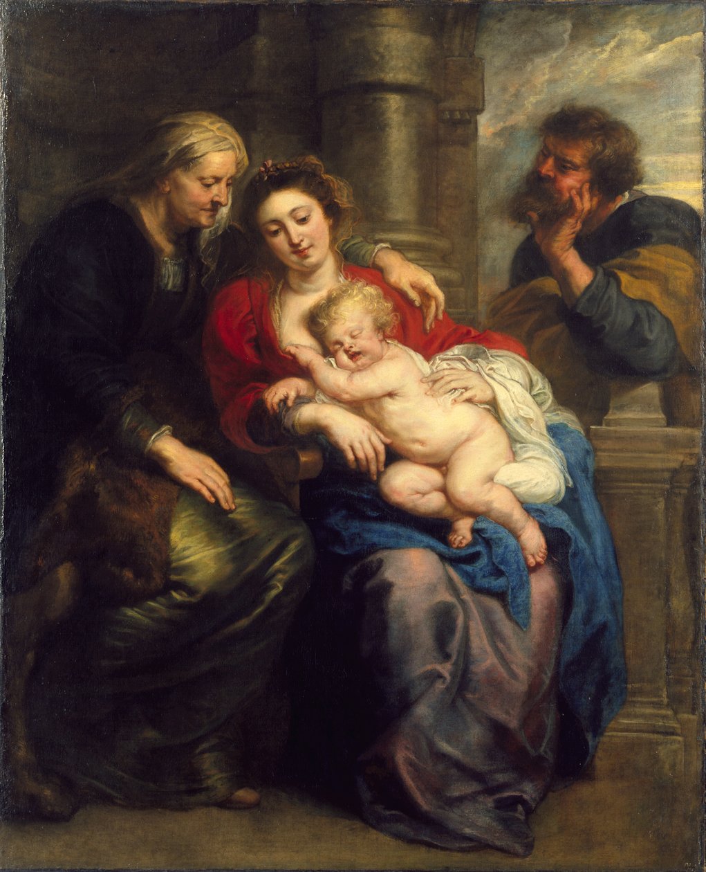 Den hellige familie med St. Anne, ca. 1630-1635 av Peter Paul Rubens