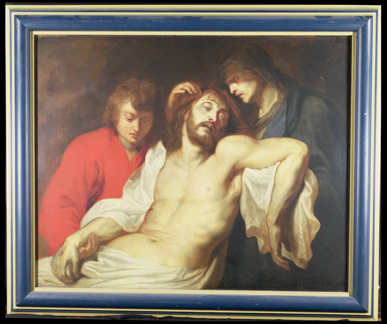 Klagesangen over den døde Kristus med jomfruen og den hellige Johannes av Peter Paul Rubens