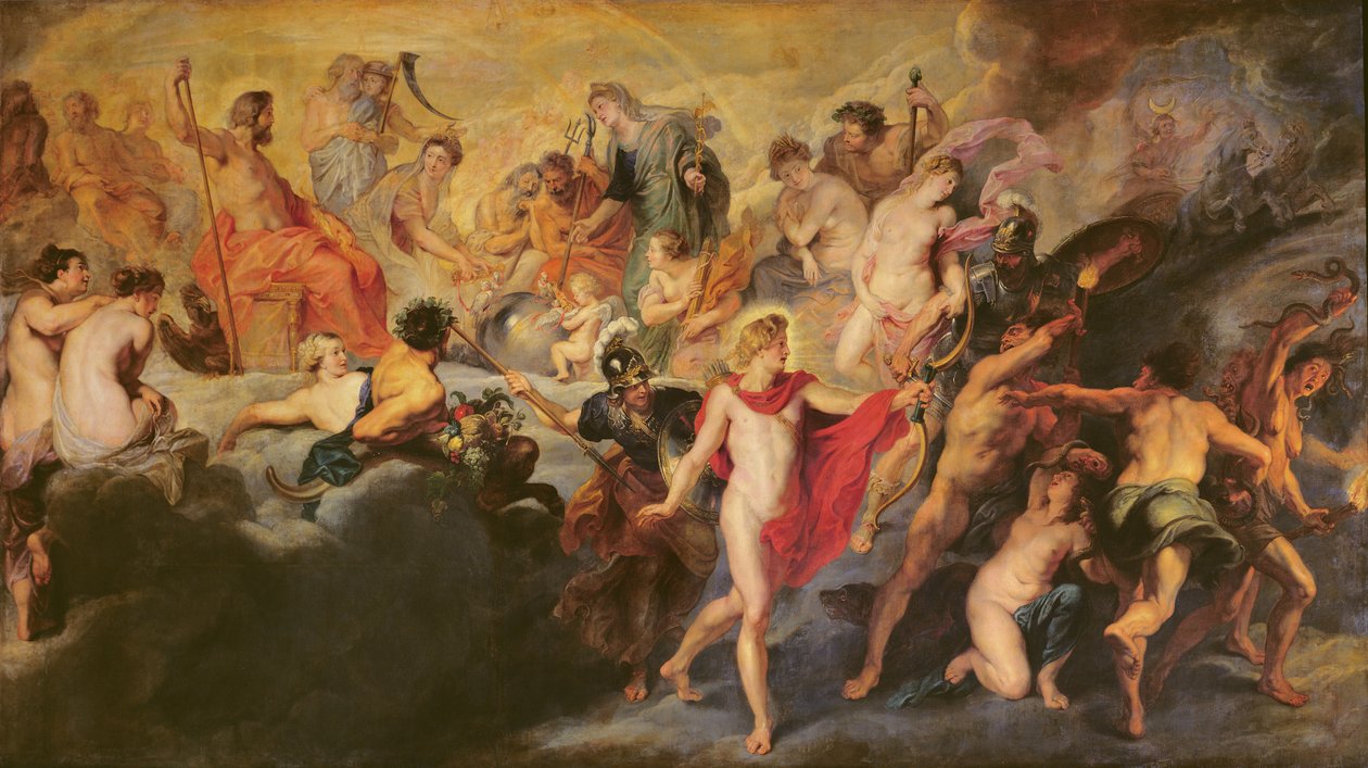 The Medici Cycle: Council of the Gods for the Spanish Marriage, 1621-25 av Peter Paul Rubens