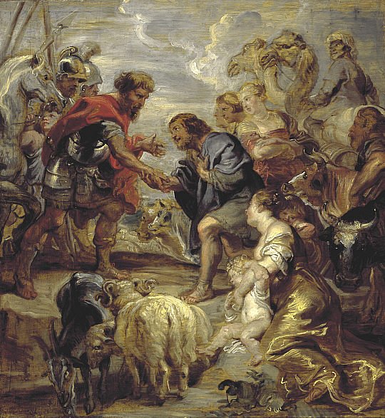 Forsoning av Jakob og Esau av Peter Paul Rubens
