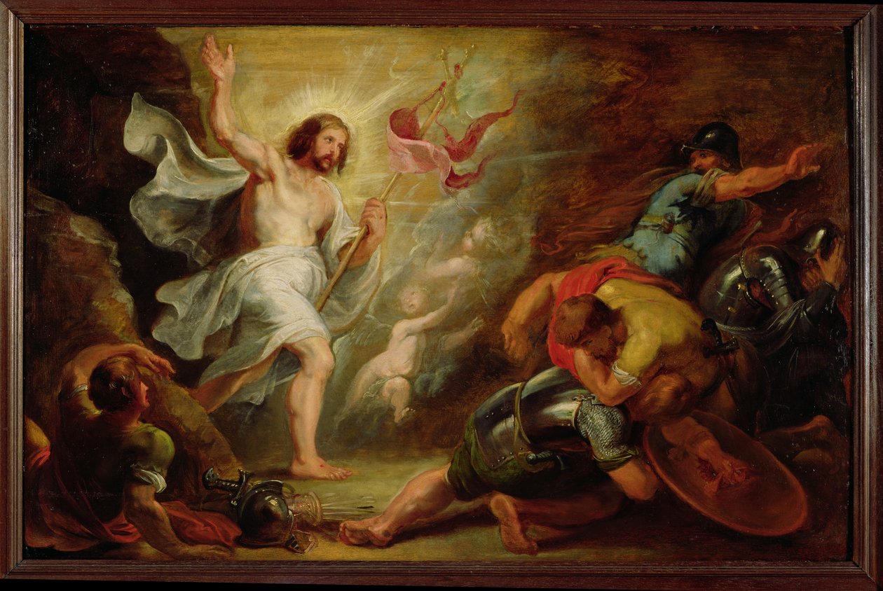 Kristi oppstandelse, ca. 1617-19 av Peter Paul Rubens