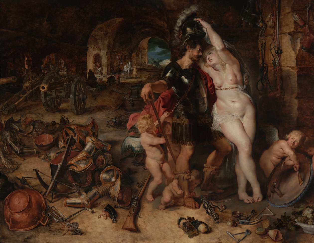 Returen fra krigen- Mars avvæpnet av Venus av Peter Paul Rubens