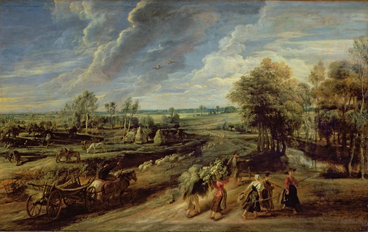 Gårdsarbeidernes hjemkomst fra åkrene av Peter Paul Rubens