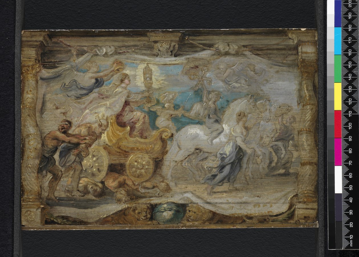 Eukaristiens triumf over uvitenhet og blindhet Ecclesia Triumphans under den hellige eukaristien, ca. 1625-26 av Peter Paul Rubens