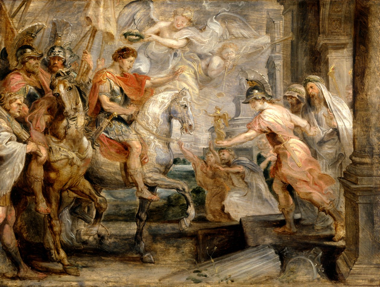 Konstantins triumferende inntog i Roma av Peter Paul Rubens