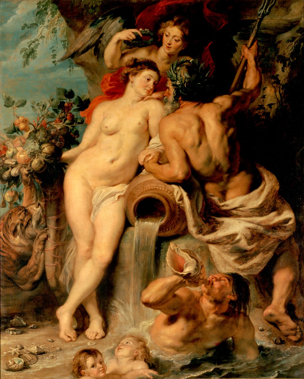 Unionen av jord og vann (Antwerpen og Scheldt) av Peter Paul Rubens