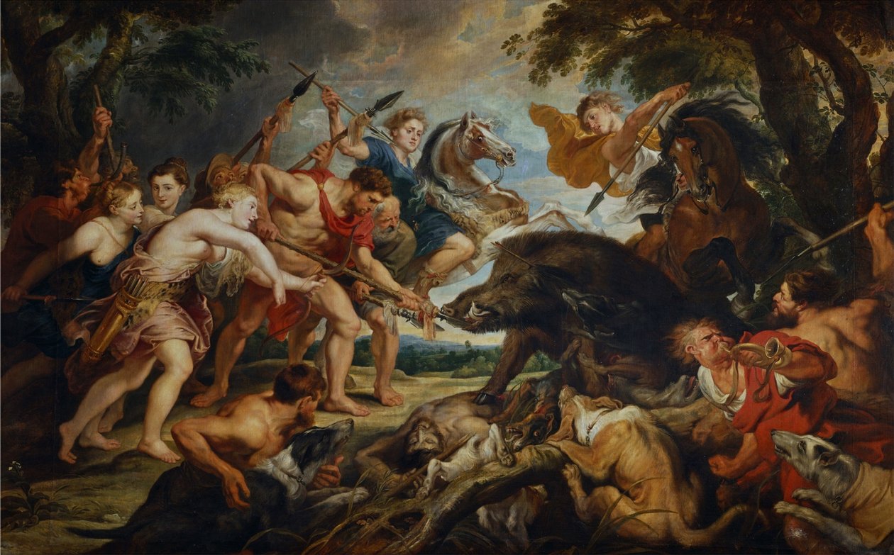 Jakten på Meleagros og Atalante av Peter Paul Rubens