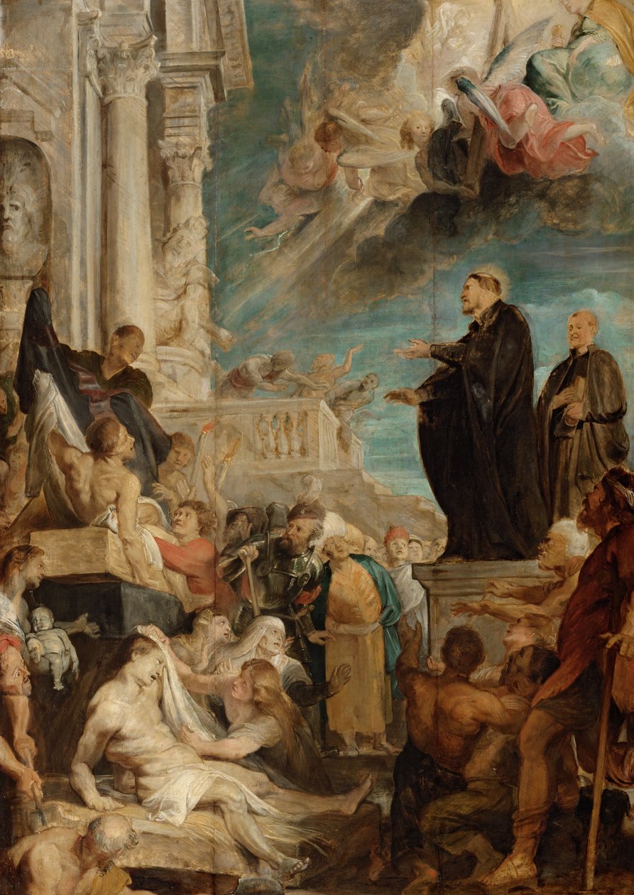 Miraklene til St. Francis Xavier, Modello av Peter Paul Rubens