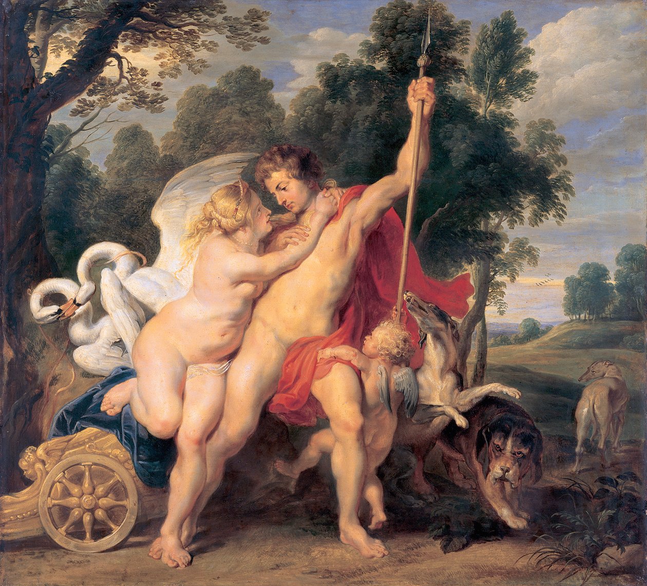 Venus og Adonis av Peter Paul Rubens