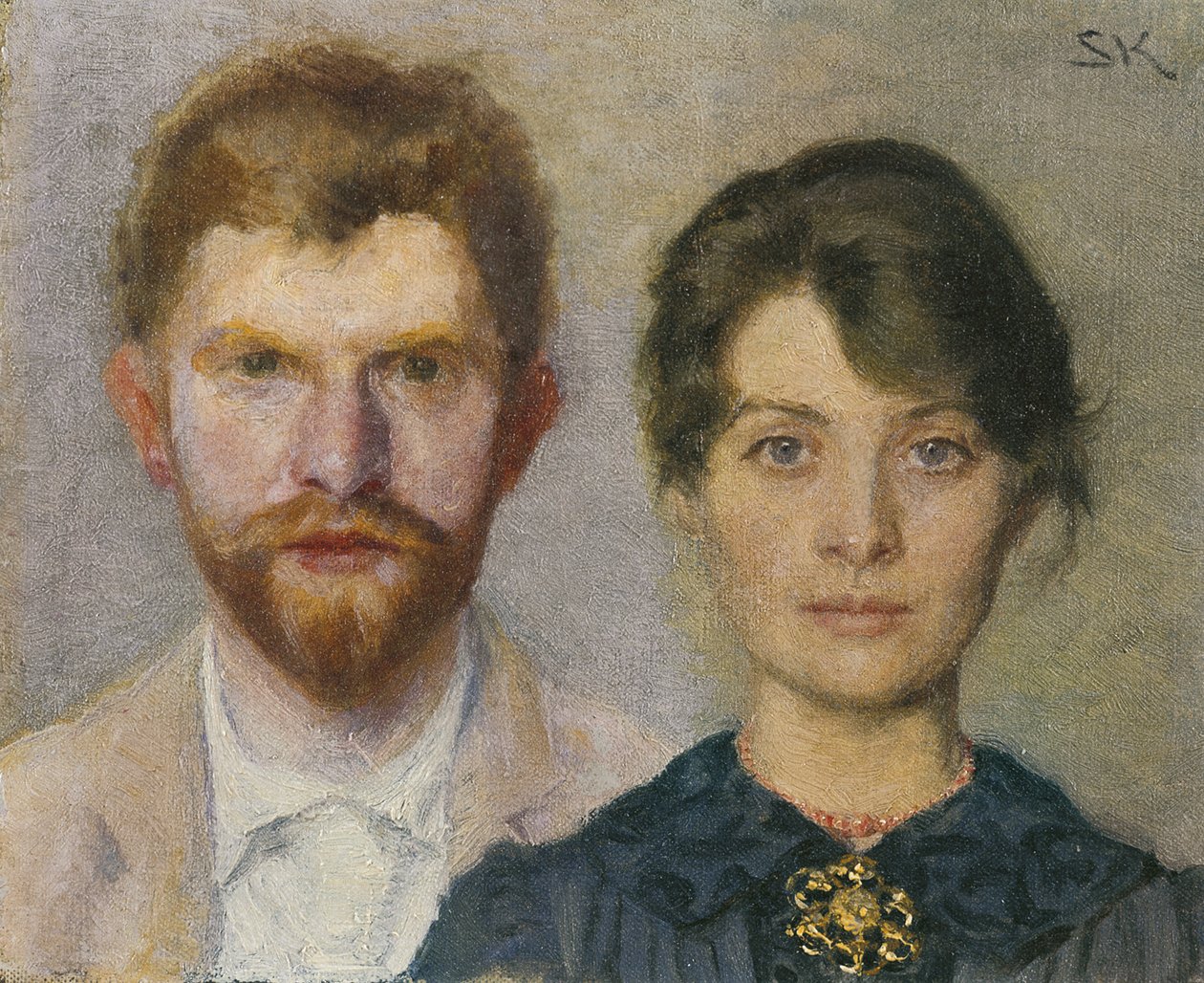 Dobbeltportrett av Marie og P.S. Kroyer av Peder Severin Krøyer