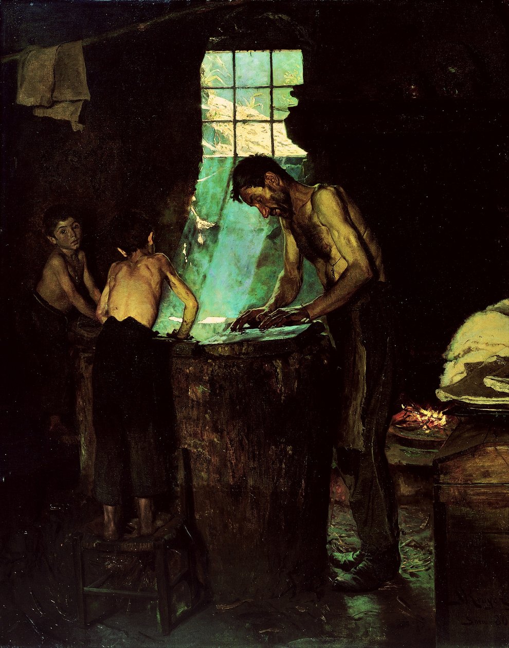 Italienske landsbyhattemakere av Peder Severin Krøyer