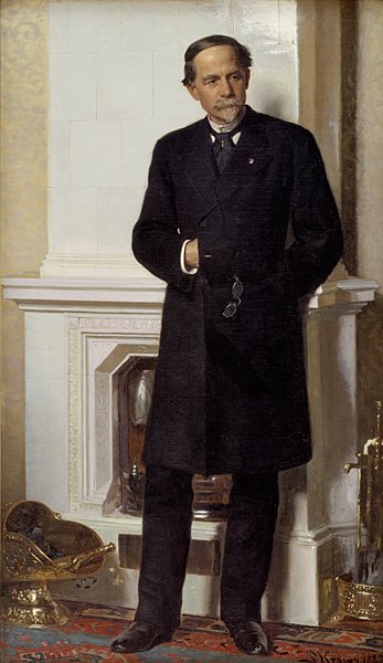 Portrett av arkitekten Ferdinand Meldahl av Peder Severin Krøyer