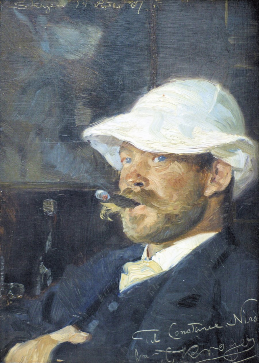 Portrett av maleren Thorvald Niss av Peder Severin Krøyer